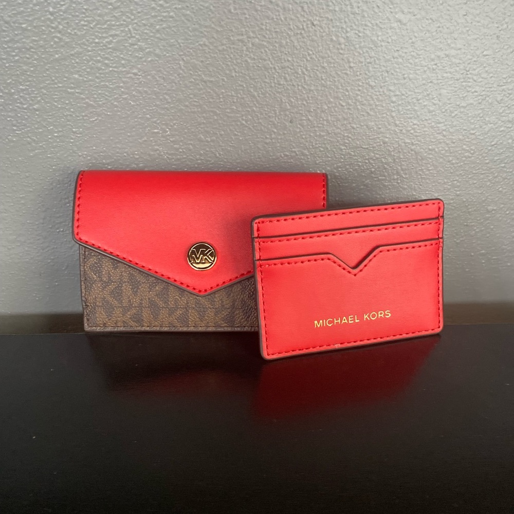 Michael Kors red wallet